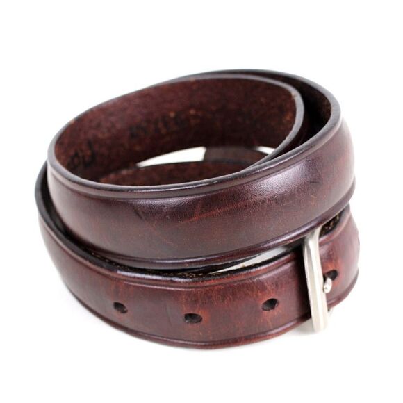 Nautica BROWN GENUINE LEATHER 1"Wd CASUAL DRESS MEN'S BELT Sz 34 (X77 - Picture 6 of 14